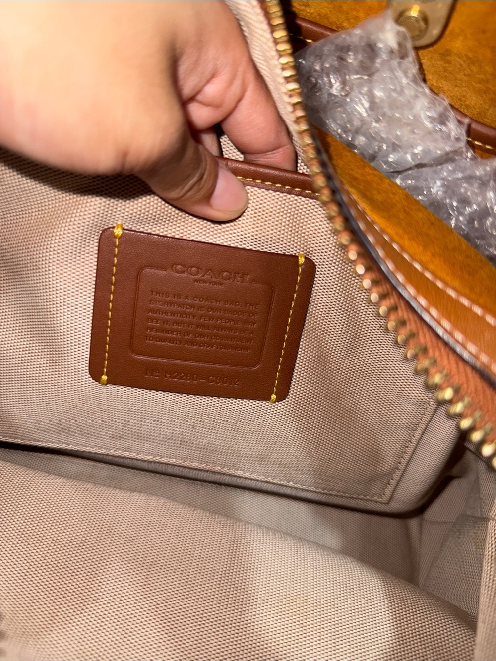 COACH ROGUE 30 SADDLE/AMBER - Picture 8 of 10
